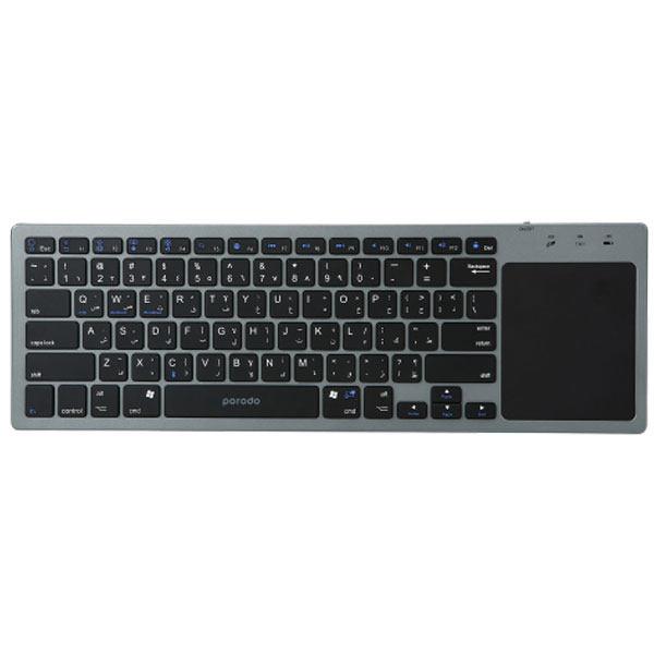 کیبورد پرودو مدل PD-WKBTP-GY With Touchpad